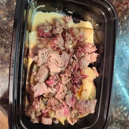 Brisket queso to go
