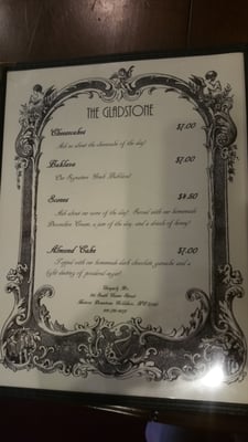 Menu photo 1 The Gladstone Goldsboro, NC