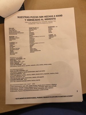 Menu photo 1 Horno 320 Tijuana, BCN Menu photo 1 Horno 320 Tijuana, BCN