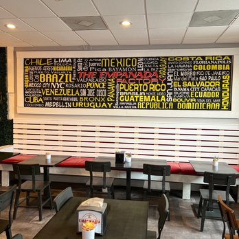 The Empanada Factory - a large menu on the wall - Latin American Near Me - Wake Forest, North Carolina The Empanada Factory - a large menu on the wall - Latin American Near Me - Wake Forest, North Carolina