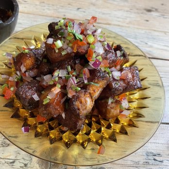 Pachamama East - Pork belly chicharrones - Peruvian Near Me - London, XGL Pachamama East - Pork belly chicharrones - Peruvian Near Me - London, XGL