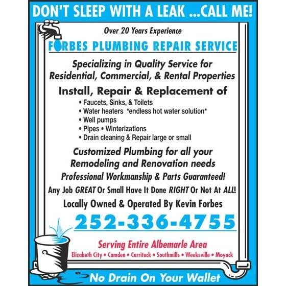 Slide of Forbes Plumbing