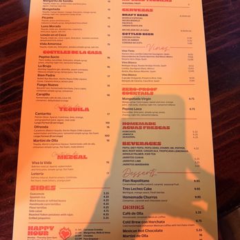 Casa Lola - Menu - Mexican Near Me - Sacramento, California