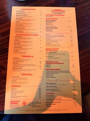 Menu photo 2 Casa Lola Sacramento, CA