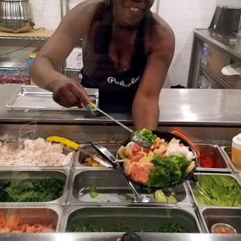 Pokiology - Mariah all smiles and delightful charm while heaping good eats in our bowl even at half an hour to closing time. - Poke Near Me - Chicago, Illinois