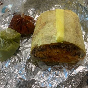 Commerce Birrieria - California burrito, green and red salsa on the side - Mexican Near Me - Commerce, California Commerce Birrieria - California burrito, green and red salsa on the side - Mexican Near Me - Commerce, California