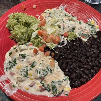 The Range Café - Spinach Enchiladas - Desserts Near Me - Albuquerque, New Mexico