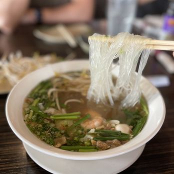 Saigon Block - a bowl of soup with chopsticks - Vietnamese Near Me - Richardson, Texas