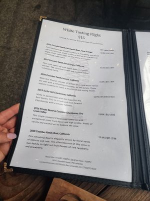 Menu photo 3 Coomber Craft Wines Oceanside, CA