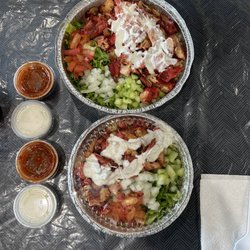 The Gyro Guys - 2. Chicken Platter (Small and Medium for comparison)