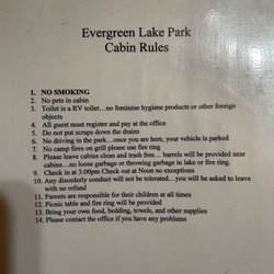 Evergreen Lake Park - In the cabin