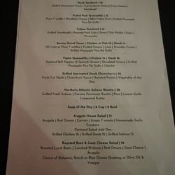 Savory Memories - Menu