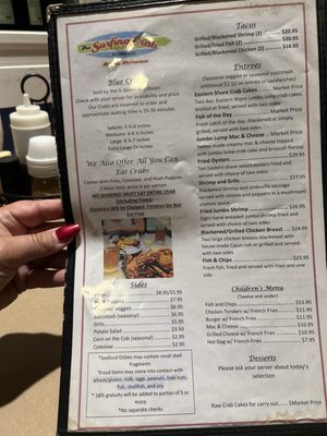 Menu photo 3 The Surfing Crab Lewes, DE Menu photo 3 The Surfing Crab Lewes, DE