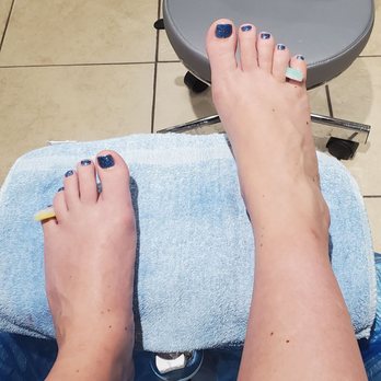 Harmony Nails & Spa - Finished pedicure - Nail Salons Near Me - Oklahoma City, Oklahoma