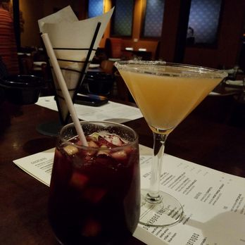 Maya Del Sol - FROM SCRATCH: Red sangria and margarita with Mezcal..... yuuuuuummmmm - Latin American Near Me - Oak Park, Illinois