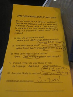 Menu photo 8 Old Mediterranean Kitchen Bellevue, WA Menu photo 8 Old Mediterranean Kitchen Bellevue, WA