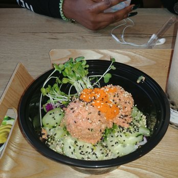 Moom Muum  - The spicy tuna poke bowl with mosaga reminds me of a deconstructed spicy tuna roll..pretty good and very filling - Thai Near Me - Dallas, Texas