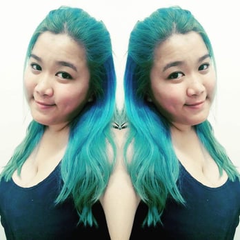 Haar Punx - This is when the blue was slowly fading off. It lasted me 8 weeks with proper care/following Reina's instructions. - Hair Salons Near Me - Monrovia, California Haar Punx - This is when the blue was slowly fading off. It lasted me 8 weeks with proper care/following Reina's instructions. - Hair Salons Near Me - Monrovia, California