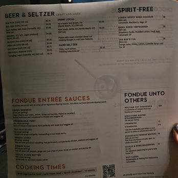 The Melting Pot - Menu - Fondue Near Me - Myrtle Beach, South Carolina