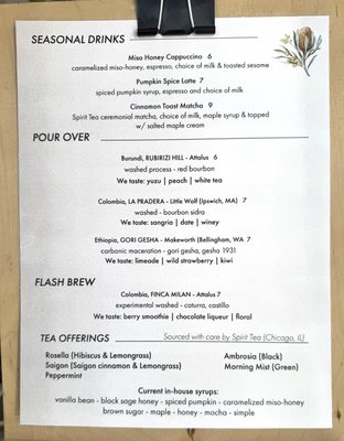 Menu photo 1 Attalus Coffee Vacaville, CA