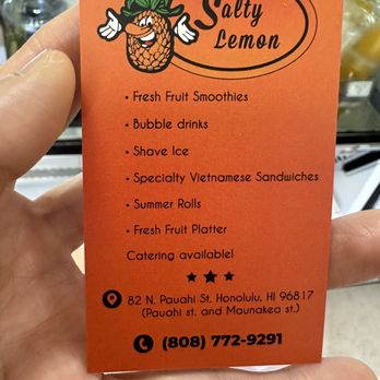 Salty Lemon - Juice Bars & Smoothies Near Me - Honolulu, Hawaii Salty Lemon - Juice Bars & Smoothies Near Me - Honolulu, Hawaii
