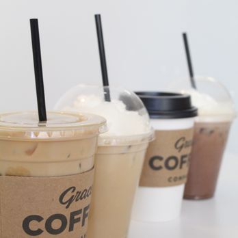Grace Coffee Company - iced caramel macchiato, iced white mocha, mocha, iced mocha - Coffee & Tea Near Me - Clemson, South Carolina