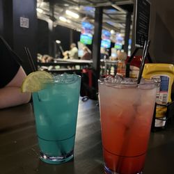 The Range At KC - Blue raspberry margarita and cherry limeade