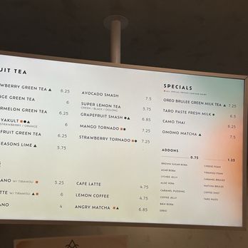 OMOMO Tea Shoppe  - Menu - Bubble Tea Near Me - Brea, California