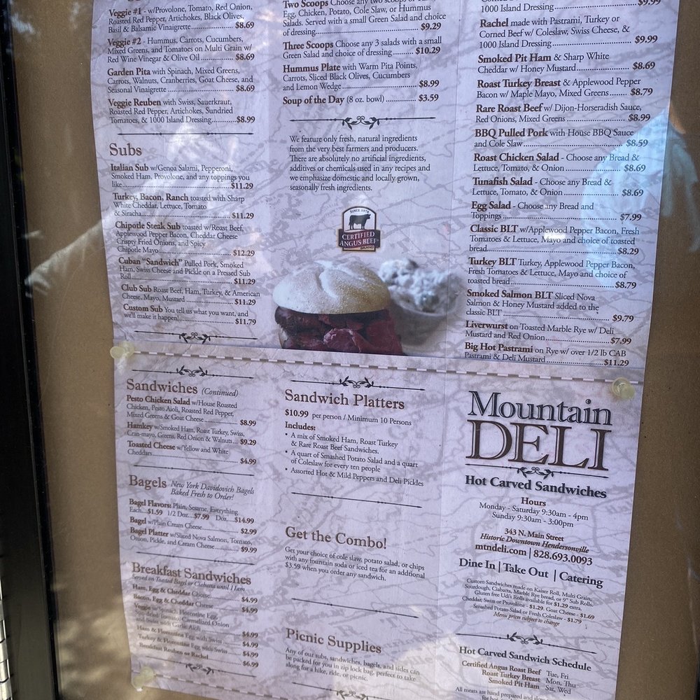 Mountain Deli - Menu - Delis Near Me - Hendersonville, North Carolina Mountain Deli - Menu - Delis Near Me - Hendersonville, North Carolina