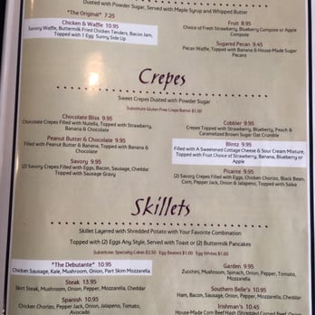 Southern Belle's - Menu as of 5/27/16 - Breakfast & Brunch Near Me - Barrington, Illinois