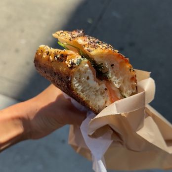 Radio Bakery - smoked salmon focaccia sandwich - Bakeries Near Me - Brooklyn, New York