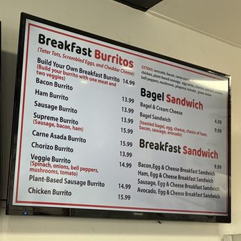 The Breakfast Burrito Factory - Menu (May 2026) - Breakfast & Brunch Near Me - Hermosa Beach, California