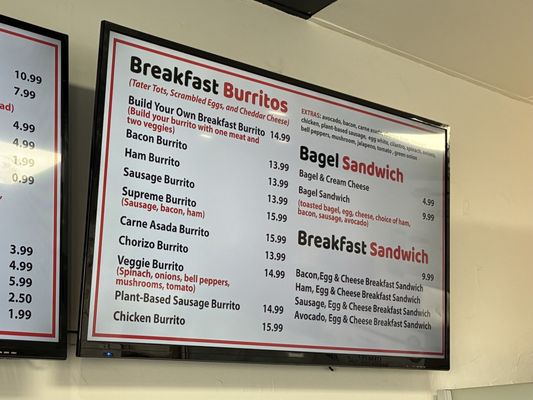 Menu photo 2 The Breakfast Burrito Factory Hermosa Beach, CA