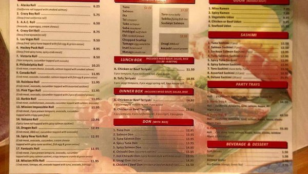 Menu photo 2 Mission Hills Sushi Fraser Valley, BC Menu photo 2 Mission Hills Sushi Fraser Valley, BC