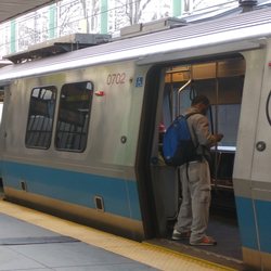Suffolk Downs MBTA - Blue Line - Blue Line at Suffolk Downs, Boston