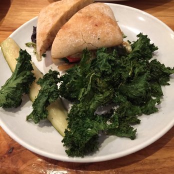 Nectar Cafe & Juice Bar - Veggie sandwich with kale chips and pickle - Juice Bars & Smoothies Near Me - Lewes, Delaware Nectar Cafe & Juice Bar - Veggie sandwich with kale chips and pickle - Juice Bars & Smoothies Near Me - Lewes, Delaware