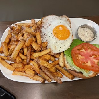 Bin 4 Burger Lounge - Chicken sandwich and fries - so good!! - Burgers Near Me - Victoria, British Columbia Bin 4 Burger Lounge - Chicken sandwich and fries - so good!! - Burgers Near Me - Victoria, British Columbia