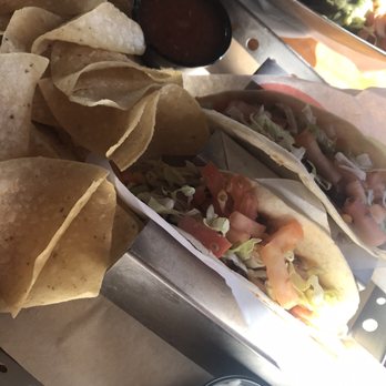 Chili's - Chicken tacos with chips, salsa, and sour cream - Tex-Mex Near Me - Morgan Hill, California