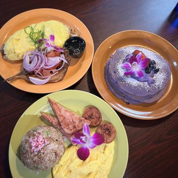 Guieb Cafe - Fried rice adobo omelette with fried milkfish, ube pancakes and the special - Breakfast & Brunch Near Me - Las Vegas, Nevada Guieb Cafe - Fried rice adobo omelette with fried milkfish, ube pancakes and the special - Breakfast & Brunch Near Me - Las Vegas, Nevada