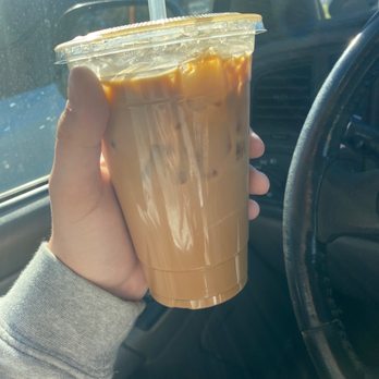 Donut Star - Medium iced coffee - Donuts Near Me - Fullerton, California Donut Star - Medium iced coffee - Donuts Near Me - Fullerton, California