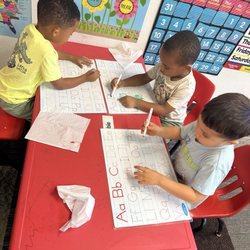 Bear Creek Children's Center - Writing activity.