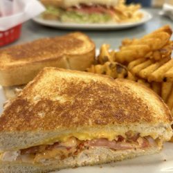 Friendly's - I had Turkey Club Supermelt w Waffle Fries and it was so crispy & satisfying. We can't wait to come back - I LOVE this place!!