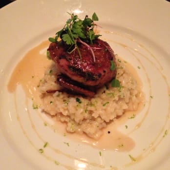 Peterson's - Grilled quail with preserved lemon risotto and Hunter Farms jalepeño honey - Steakhouses Near Me - Fishers, Indiana Peterson's - Grilled quail with preserved lemon risotto and Hunter Farms jalepeño honey - Steakhouses Near Me - Fishers, Indiana