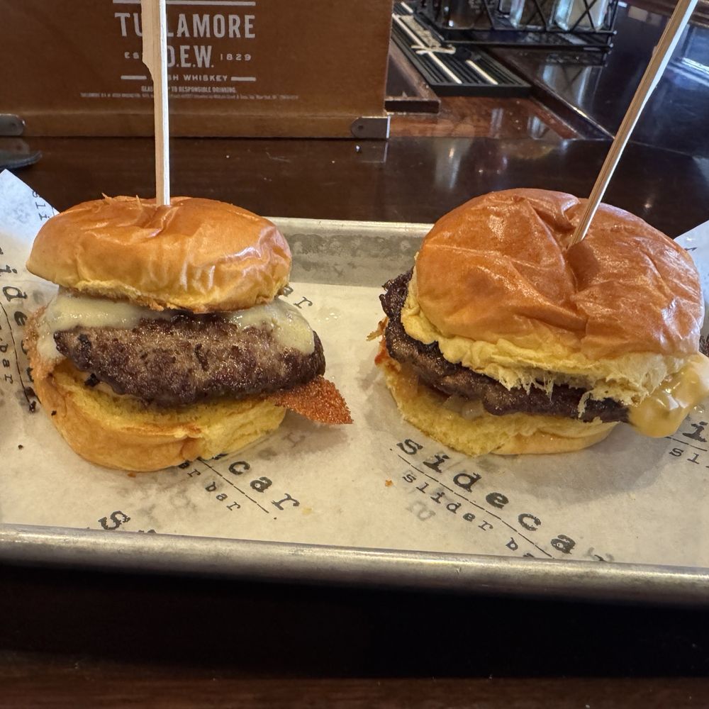 Sidecar Slider Bar - Heaven on a bun. The one on the left was the 911 slider but my grandson ate that, two other sliders and a Mahi taco that he loved. - Cocktail Bars Near Me - Sterling Heights, Michigan Sidecar Slider Bar - Heaven on a bun. The one on the left was the 911 slider but my grandson ate that, two other sliders and a Mahi taco that he loved. - Cocktail Bars Near Me - Sterling Heights, Michigan