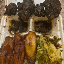 The 4 pieces of oxtail I received when I ordered a LARGE oxtail meal for $20.00