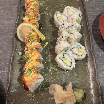 Sushi Song - Davie - Lemon Drop Roll (L), an off menu special of the day... and California Roll. Delicious! - Sushi Bars Near Me - Davie, Florida Sushi Song - Davie - Lemon Drop Roll (L), an off menu special of the day... and California Roll. Delicious! - Sushi Bars Near Me - Davie, Florida