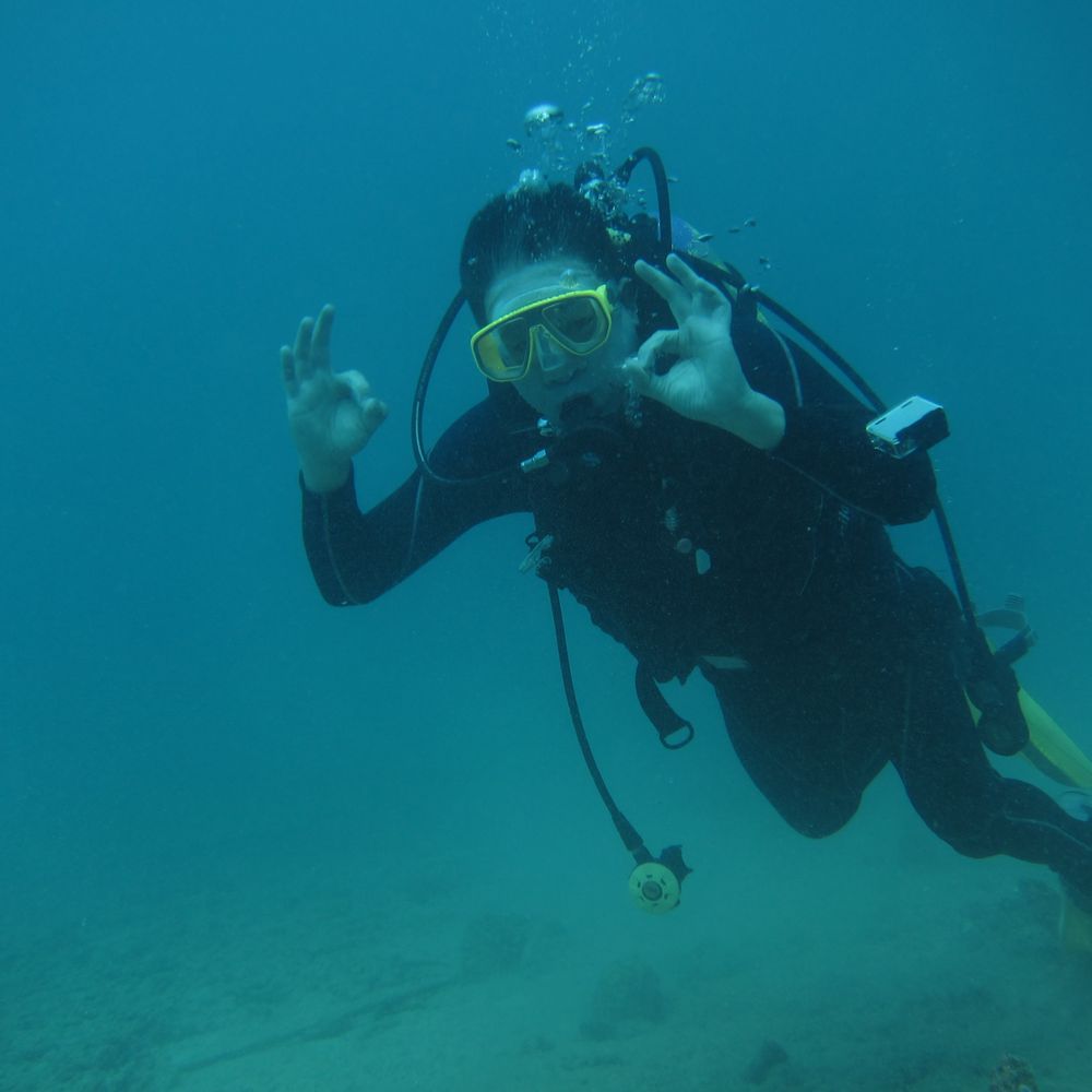 Manini Dive Company Hawaii - This hand signal means you are OKAY...don't do a thumbs up!!!! - Scuba Diving Near Me - Honolulu, Hawaii