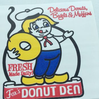 Fox's Donut Den - Label on box - Donuts Near Me - Nashville, Tennessee Fox's Donut Den - Label on box - Donuts Near Me - Nashville, Tennessee