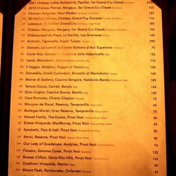 Primal Steakhouse - Wine list featuring Chateau Margaux 1er Grand Cru for $150. - Steakhouses Near Me - Las Vegas, Nevada Primal Steakhouse - Wine list featuring Chateau Margaux 1er Grand Cru for $150. - Steakhouses Near Me - Las Vegas, Nevada