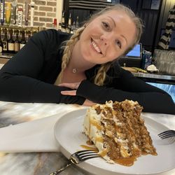 Ridgehill Tavern - The beautiful bartender with my dessert!